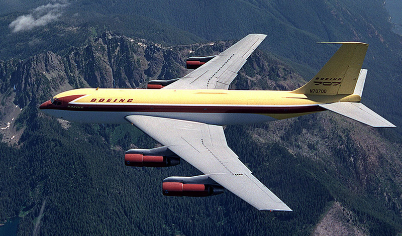 The Boeing 367-80, best known as the Dash 80, the forerunner to the Boeing 737 and KC-135 tanker.